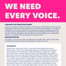 Planned Parenthood 'We Need Every Voice' Campaign Launches With Over 200 Musicians