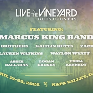 Live In The Vineyard Goes Country Returns to Napa Valley in April