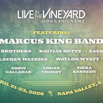 Live In The Vineyard Goes Country Returns to Napa Valley in April