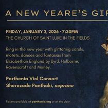 Parthenia Viol Consort to Present A NEW YEARE'S GIFT At Manhattan's Church Of St. Luke In The Fields