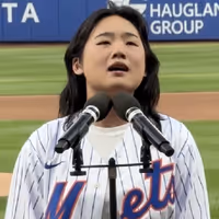 Video: Helen J. Shen Performs National Anthem at Mets Game Video