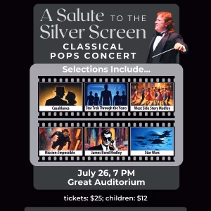 Ocean Grove to Present A SALUTE TO THE SILVER SCREEN: A Classical Pops Concert