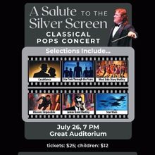 Ocean Grove to Present A SALUTE TO THE SILVER SCREEN:  A Classical Pops Concert