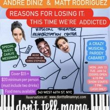 Andre Diniz & Matt Rodriguez to Perform at Don't Tell Mama in January