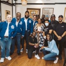 Photos & Video: THE MUSIC MAN Barbershop Quartet Visits Chef Melba Wilson to…