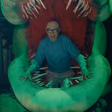 Video: Man Vs. Plant- Watch Richard Ridge Get Eaten by Audrey II at LITTLE SHOP OF HO