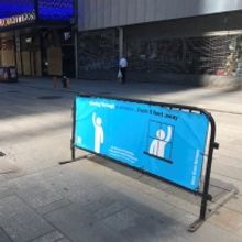 Photo Flash: Broadway-Themed Signs in Times Square Encourage Social Distancing