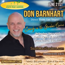 Don Barnhart Headlines One-Night-Only Comedy Show at South Maui Gardens