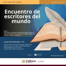 El INBAL Reúne A 13 Autores De Ocho Países En El Encuentro De Escritores Del Mundo