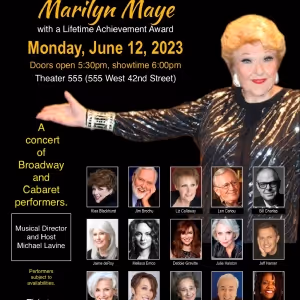 Tovah Feldshuh Joins The American Popular Song Society To Celebrate Marilyn Maye