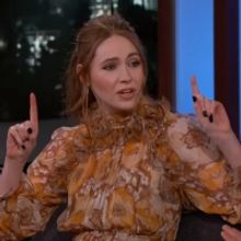 VIDEO: Karen Gillan Talks About Eating Pig's Blood on JIMMY KIMMEL LIVE