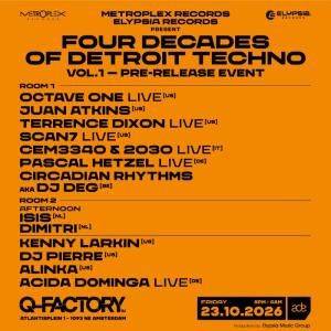 FOUR DECADES OF DETROIT TECHNO VOL.1 to Debut at ADE Video