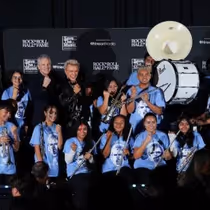 Photos: Billy Idol Visits Griffiths Middle School for $55K Music Grant