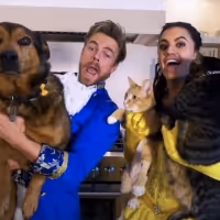 VIDEO: Watch Derek Hough, Julianne Hough & Hayley Erbert Channel BEAUTY AND THE… Video