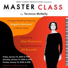Brief Cameo Productions to Present Staged Reading Of MASTER CLASS This Winter