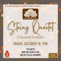 Central Ohio Symphony String Quartet to Perform at The Avalon Theatre