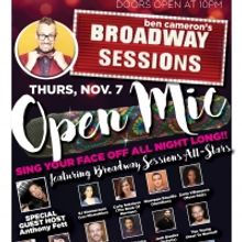 Broadway Sessions Offers Fall Open Mic with Special Broadway Guests