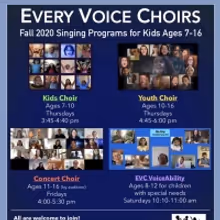 Every Voice Choirs Announces Fall Online After-School Choir Programs