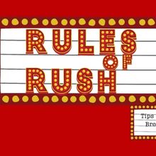 Student Blog: Rules For Rush