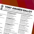 2026 Tony Awards Printable Ballot Photo