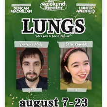 Review: LUNGS at The Weekend Theater in Little Rock