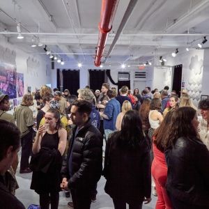 The Village Presents ARTWORKS-IN-PROGRESS Event Salon X At Ideal Glass Studios