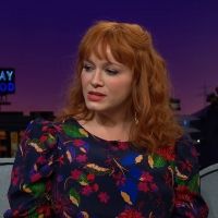 VIDEO: Christina Hendricks Says She's The AMERICAN BEAUTY Hand on THE LATE LATE SHOW