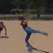 VIDEO: New York Ballet Instructor Moves Rehearsals to the Baseball Field