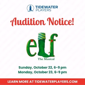 Tidewater Players to Hold Auditions for ELF, THE MUSICAL