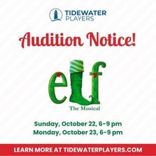Tidewater Players to Hold Auditions for ELF, THE MUSICAL