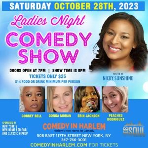 Comic Nicky Sunshine to Host Ladies Night Showcase at Comedy In Harlem