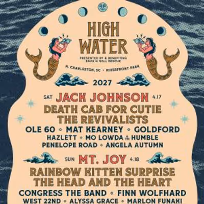 High Water Fest Announces 2027 Lineup With Jack Johnson, Mt. Joy