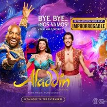 ALADDIN entra en su recta final en la Gran Vía madrileña