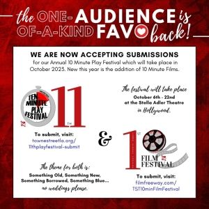Towne Street Theatre Now Accepting Submissions For 10-Minute Play and Film Festival