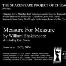 Shakespeare Project Of Chicago to Open 30th Anniversary With MEASURE FOR MEASURE