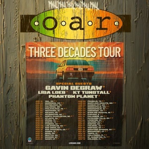 Rock Band O.A.R. Unveils Expansive 'O.A.R. Three Decades Tour' Photo