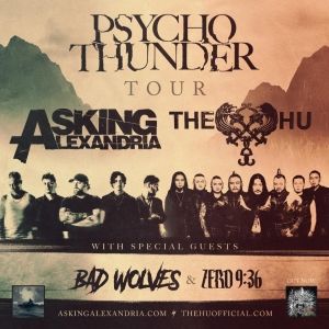 ASKING ALEXANDRIA & THE HU Announce Co-Headlining 'Psycho Thunder' U.S. Tour with…