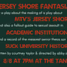 JERSEY SHORE FANTASIA to Receive First Staged Reading at The Tank This August