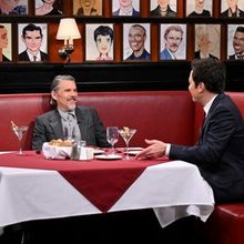 Video: Jimmy Fallon Recreates Sardi's for Ethan Hawke TONIGHT SHOW Visit