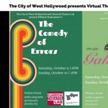 Classical Theatre Lab to Present Online Reading of THE COMEDY OF ERRORS