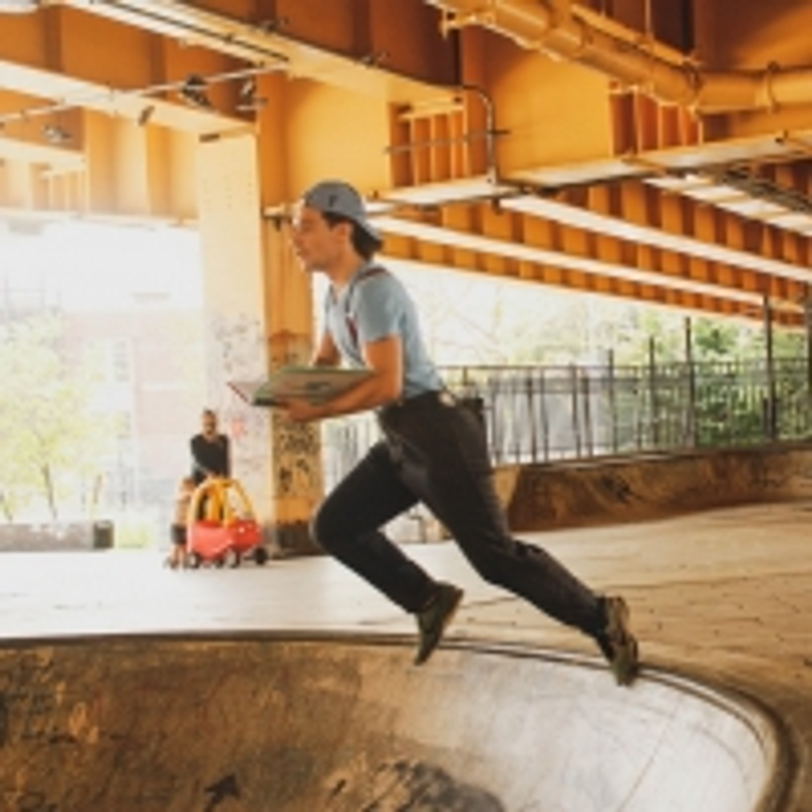 Skateboarders and Actors Present A SKATE PLAY in Local Skate Park