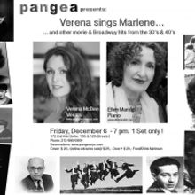 VERENA SINGS MARLENE Comes to PANGEA