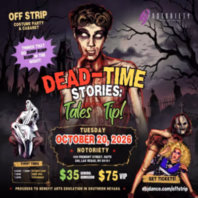 DEAD-TIME STORIES: TALES FROM THE TIP Cabaret to Benefit Arts Education