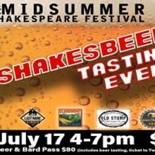 Ophelia's Jump Presents ShakesBEER Next Month