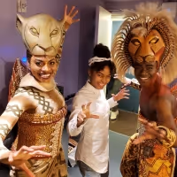 Photo Flash: GROWN-ISH Star Yara Shahidi Visits THE LION KING
