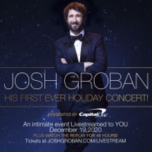 Josh Groban Presents First Ever Holiday Concert Streaming This Weekend