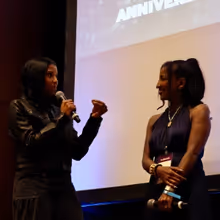 Photos: Ren&eacute;e Elise Goldsberry Attends Athena Film Festival for SATISFIED Screening