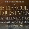 THE DIFFICULTY ADJUSTMENT to Make World Premiere at Beverly Hills Playhouse