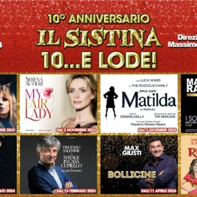 Previews: LA NUOVA RICCA STAGIONE DEL TEATRO SISTINA