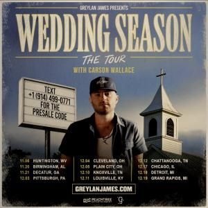 Greylan James to Launch 12-Date WEDDING SEASON: THE TOUR